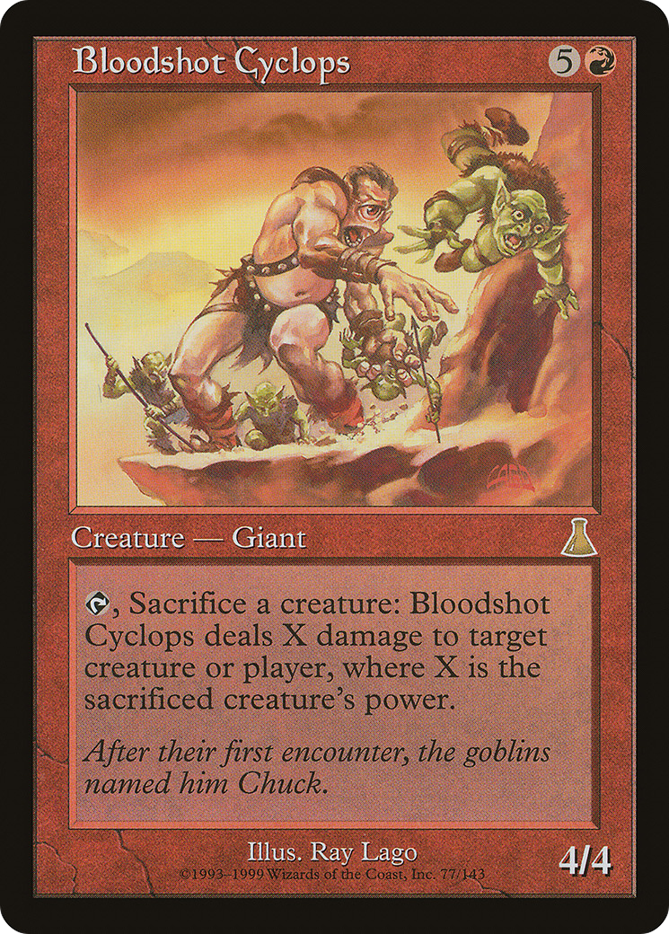Bloodshot Cyclops [Urza's Destiny]-1