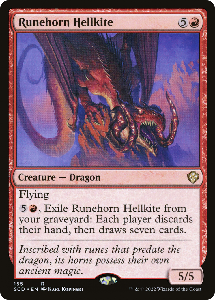Runehorn Hellkite [Starter Commander Decks]-1