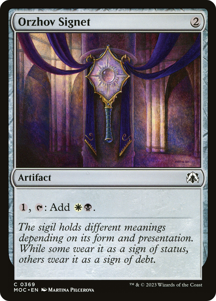 Orzhov Signet [March of the Machine Commander]-1