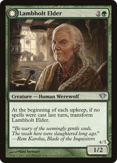 Lambholt Elder // Silverpelt Werewolf [Dark Ascension]-3