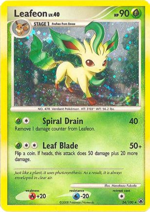 Leafeon (24/100) (Theme Deck Exclusive) [Diamond & Pearl: Majestic Dawn]-1