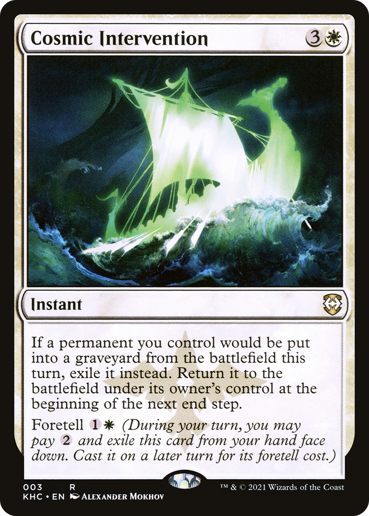 Cosmic Intervention [Kaldheim Commander]-1