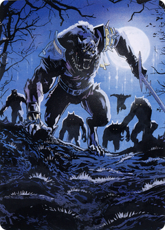 Tovolar, the Midnight Scourge // Tovolar, the Midnight Scourge (AMID-008) - Midnight Hunt Art Series (Borderless) Foil-3