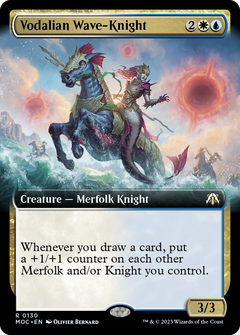 Vodalian Wave-Knight (Extended Art) [March of the Machine Commander]-1