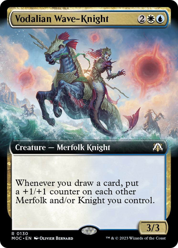 Vodalian Wave-Knight (Extended Art) [March of the Machine Commander]-1