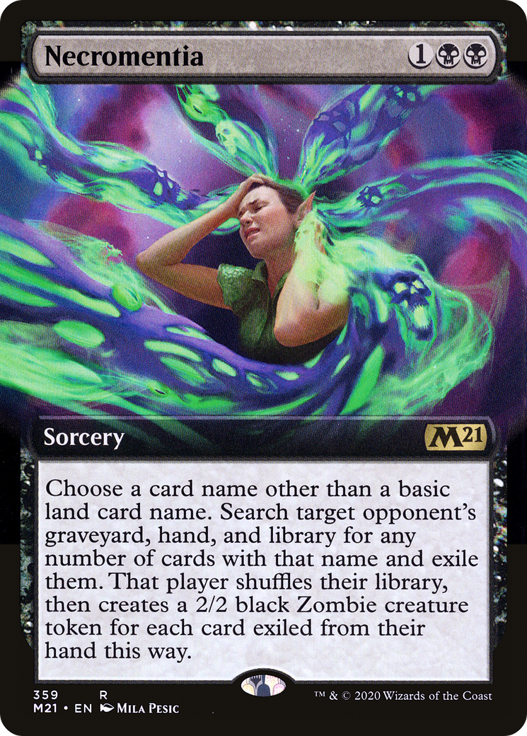 Necromentia (Extended Art) [Core Set 2021]-1