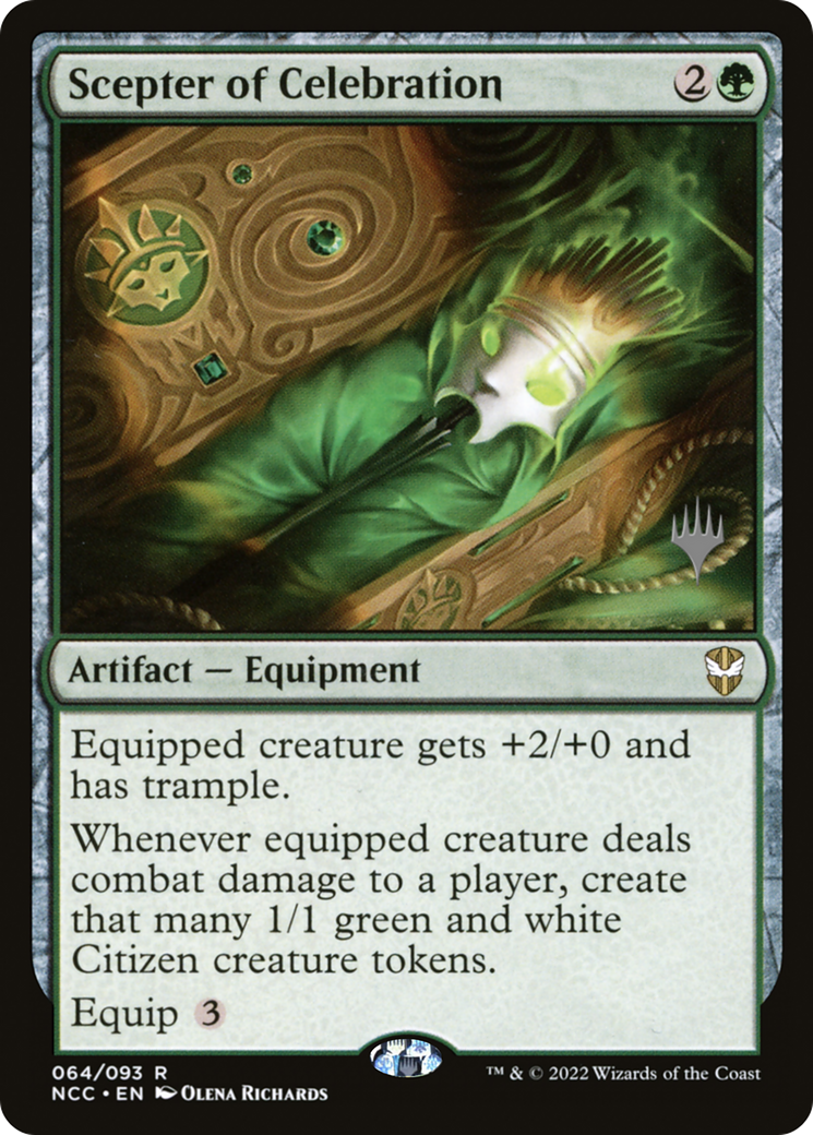 Scepter of Celebration (Promo Pack) [Streets of New Capenna Commander Promos]-1