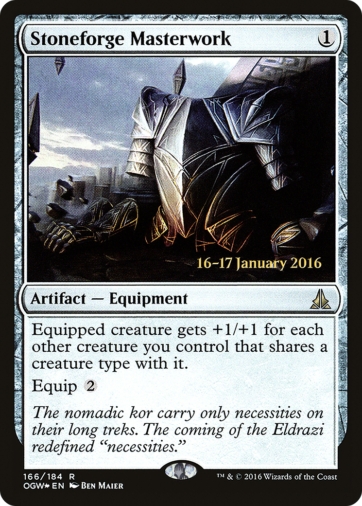 Stoneforge Masterwork [Oath of the Gatewatch Prerelease Promos]-1