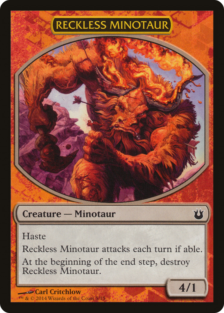 Reckless Minotaur [Born of the Gods Battle the Horde]-1