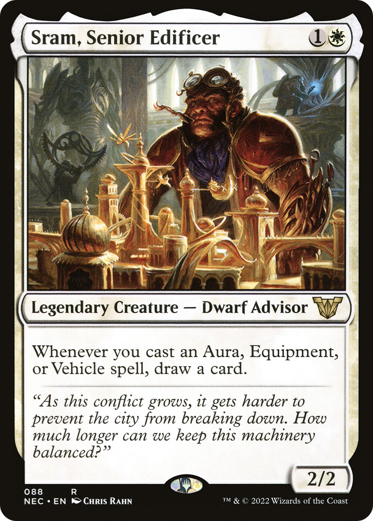 Sram, Senior Edificer [Kamigawa: Neon Dynasty Commander]-1