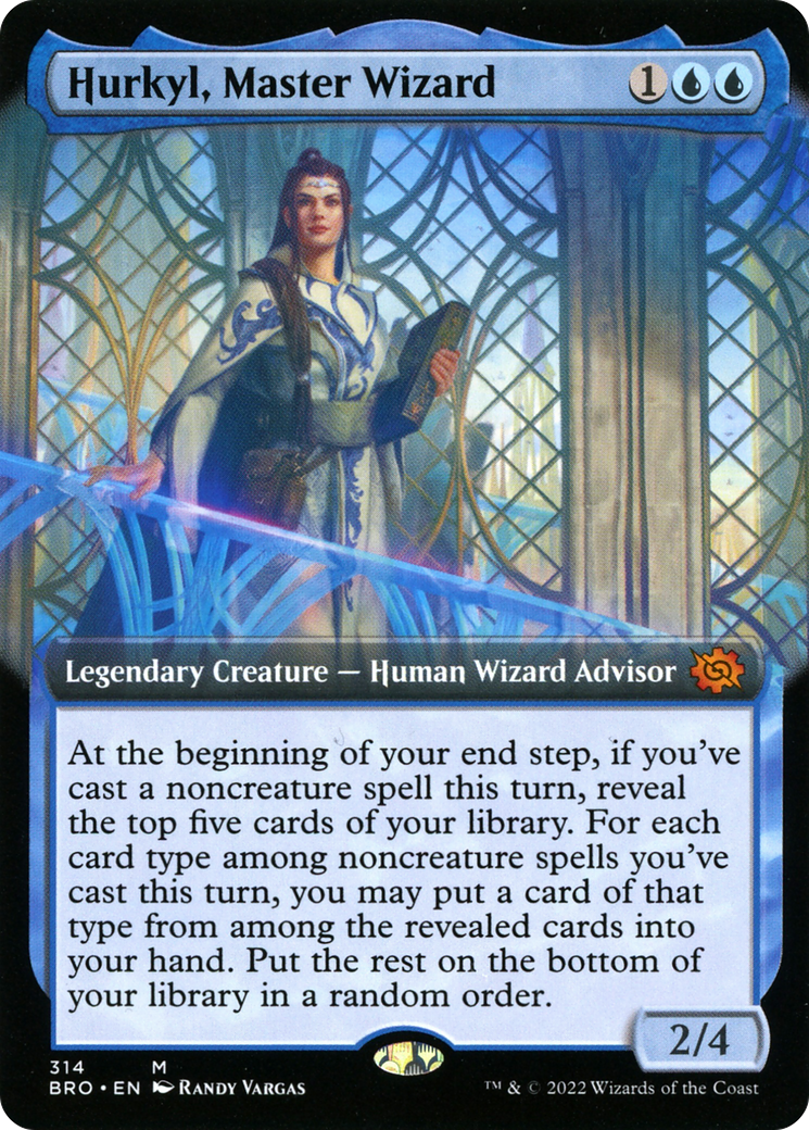 Hurkyl, Master Wizard (Extended Art) [The Brothers' War]-1