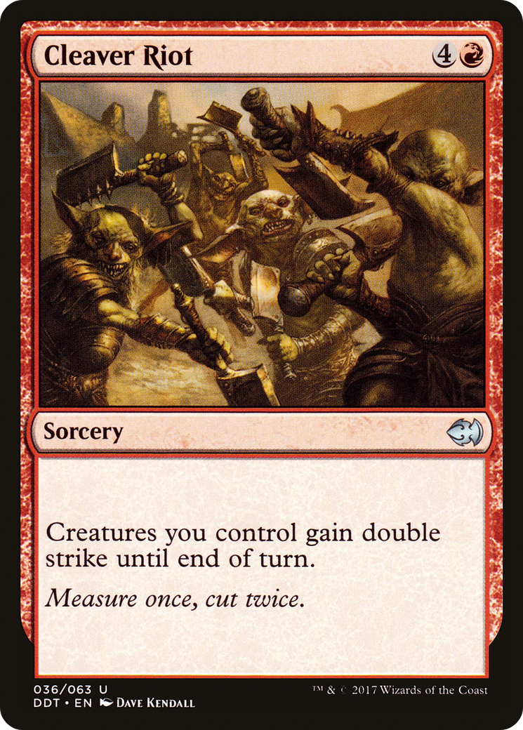 Cleaver Riot [Duel Decks: Merfolk vs. Goblins]-1