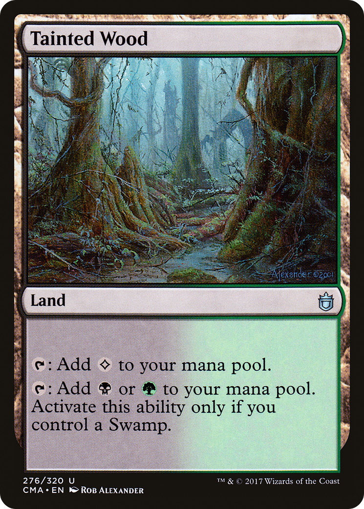 Tainted Wood [Commander Anthology]-1