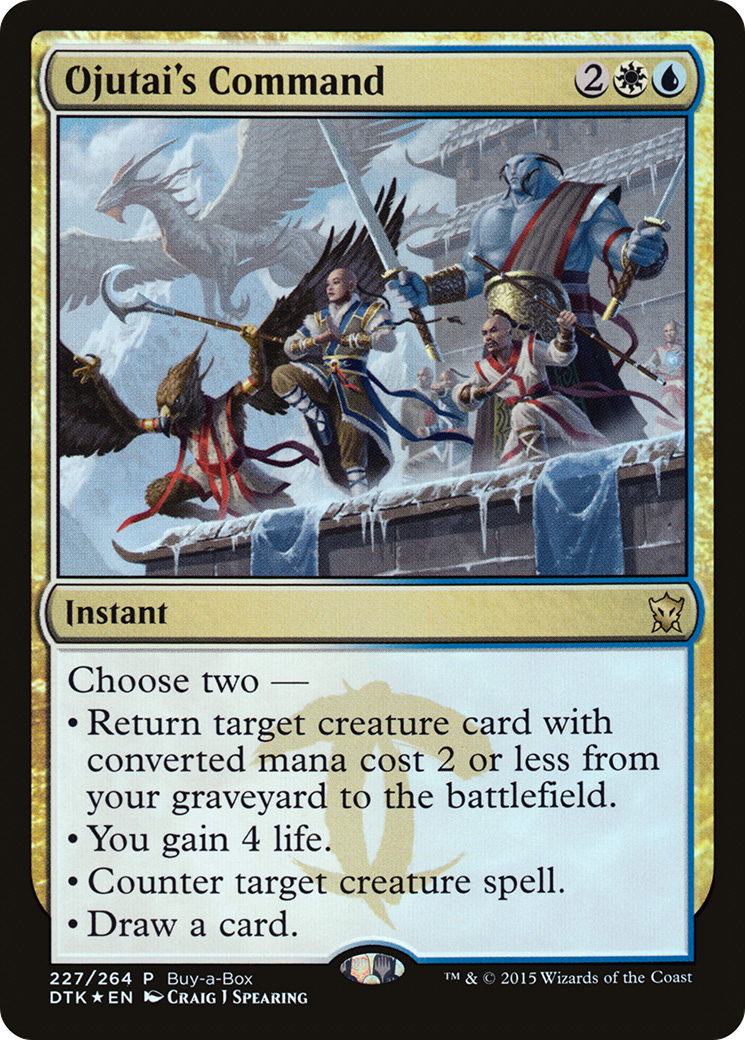 Ojutai's Command (Buy-A-Box) [Dragons of Tarkir Promos]-1