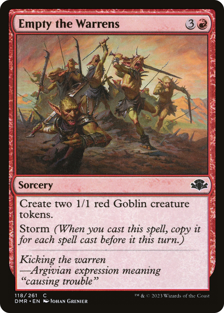 Empty the Warrens [Dominaria Remastered]-1