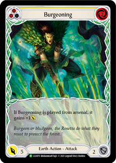 Burgeoning (Yellow) [LGS070] (Promo)  Rainbow Foil-1