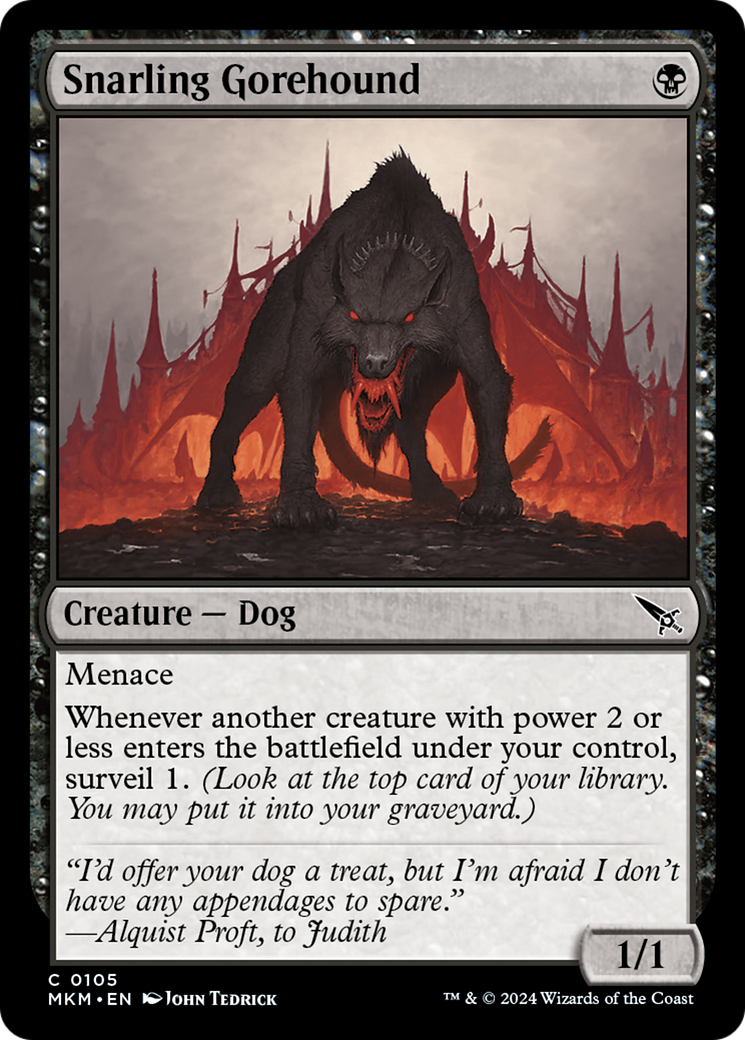 Snarling Gorehound [Murders at Karlov Manor]-1