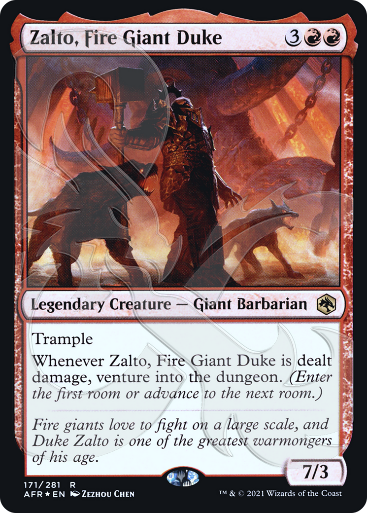 Zalto, Fire Giant Duke (AFR&-171) - Adventures in the Forgotten Realms Promos Foil-1