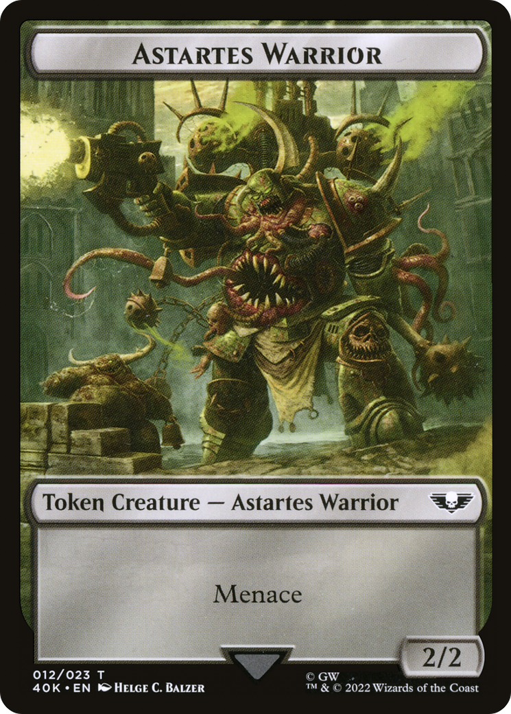 Astartes Warrior (T40K-012) - Warhammer 40,000 Tokens-1