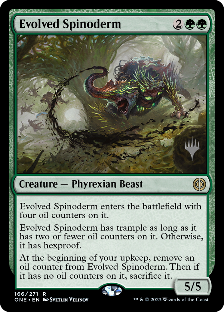 Evolved Spinoderm (Promo Pack) [Phyrexia: All Will Be One Promos]-1