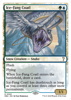 Ice-Fang Coatl (White Border) [Mystery Booster 2]-1