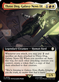 Three Dog, Galaxy News DJ (Extended Art) (Surge Foil) [Fallout]-1