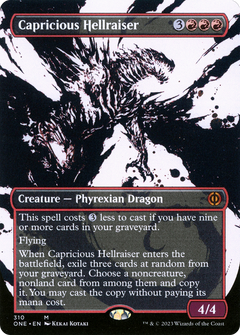Capricious Hellraiser (Borderless Ichor) [Phyrexia: All Will Be One]-1