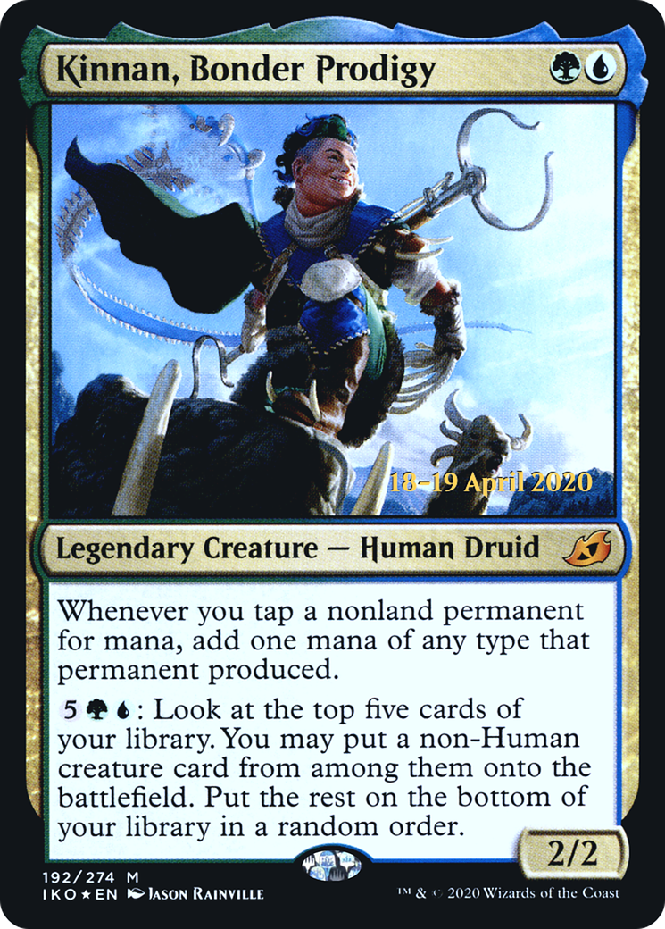 Kinnan, Bonder Prodigy [Ikoria: Lair of Behemoths Prerelease Promos]-1