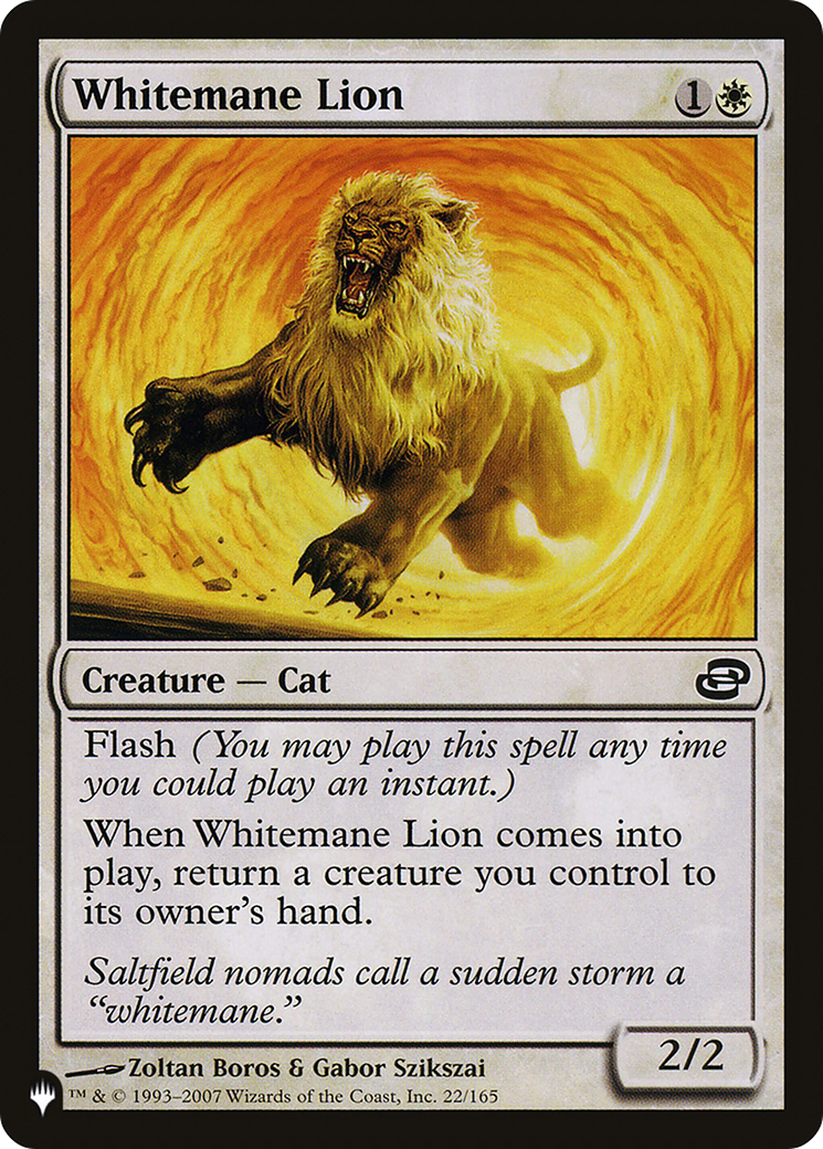 Whitemane Lion (PLC) (LIST-PLC-22) - The List-1