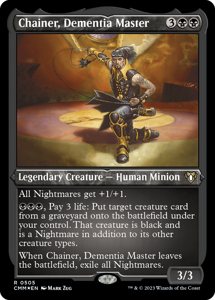 Chainer, Dementia Master (CMM-505) - Commander Masters Etched Foil-1