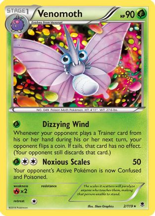Venomoth (2/119) [XY: Phantom Forces]-1