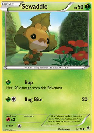 Sewaddle (5/119) [XY: Phantom Forces]-1