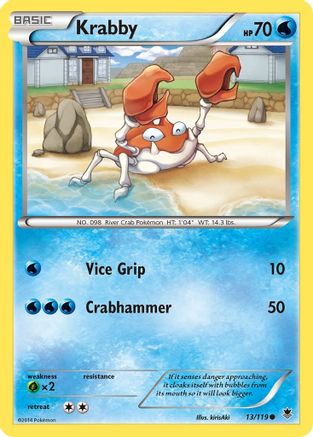 Krabby (13/119) [XY: Phantom Forces]-1