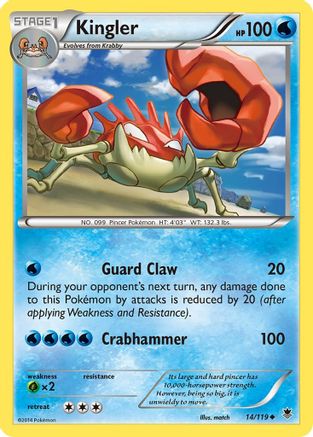 Kingler (14/119) [XY: Phantom Forces]-1