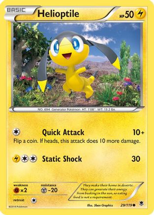 Helioptile (29/119) [XY: Phantom Forces]-1
