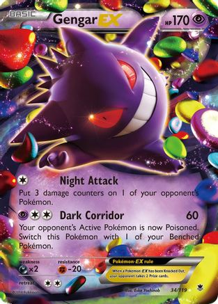 Gengar EX (34/119) [XY: Phantom Forces]-1