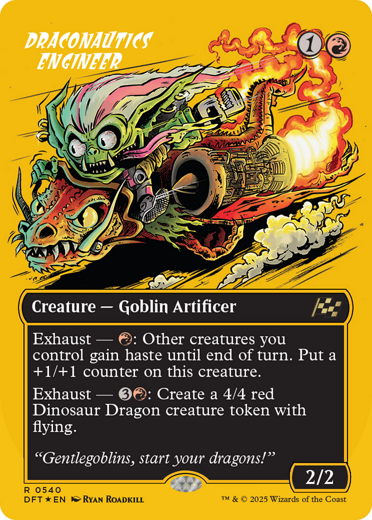 Draconautics Engineer (Borderless) (First-Place Foil) [Aetherdrift]-1