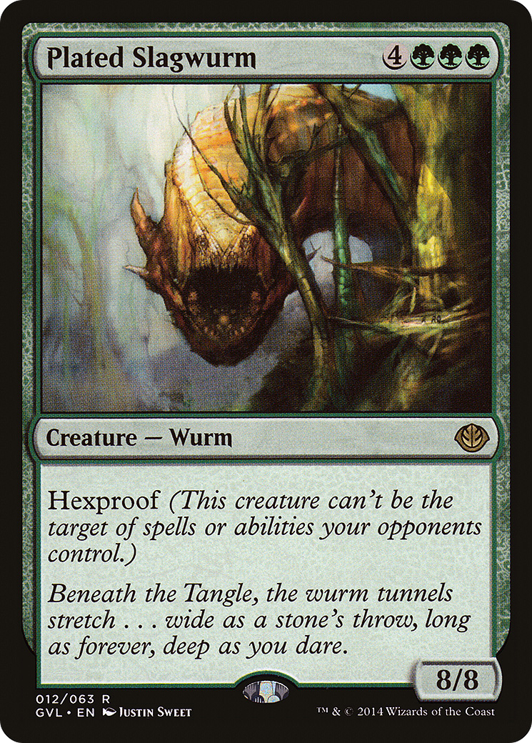 Plated Slagwurm (Garruk vs. Liliana) [Duel Decks Anthology]-1