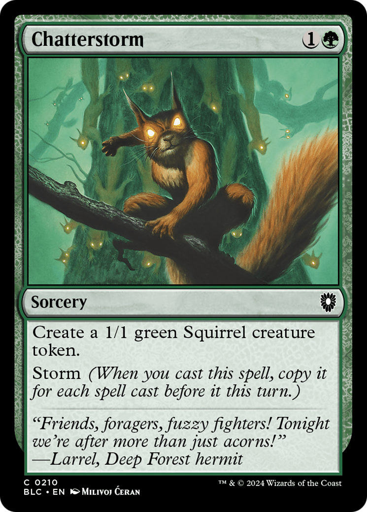 Chatterstorm [Bloomburrow Commander]-1