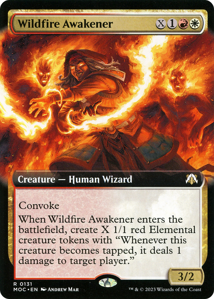 Wildfire Awakener (Extended Art) (MOC-131) - March of the Machine Commander: (Extended Art) Foil-1