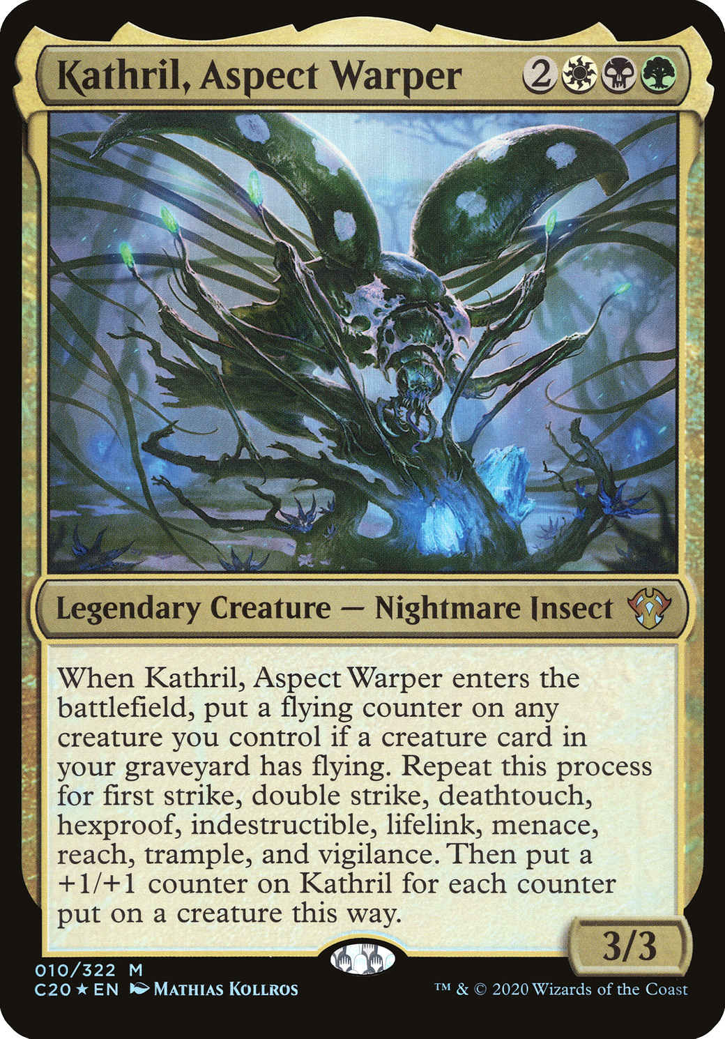 Kathril, Aspect Warper (Oversized) [Commander 2020 Oversized]-1