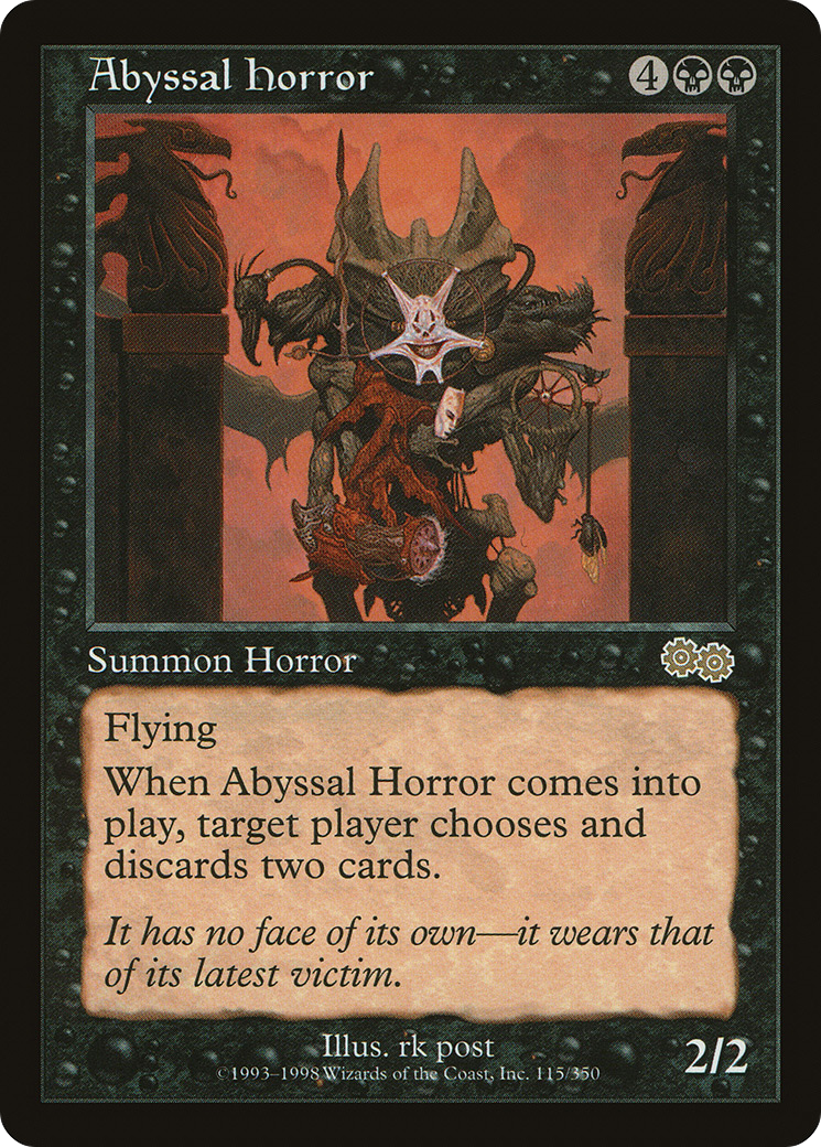 Abyssal Horror [Urza's Saga]-1