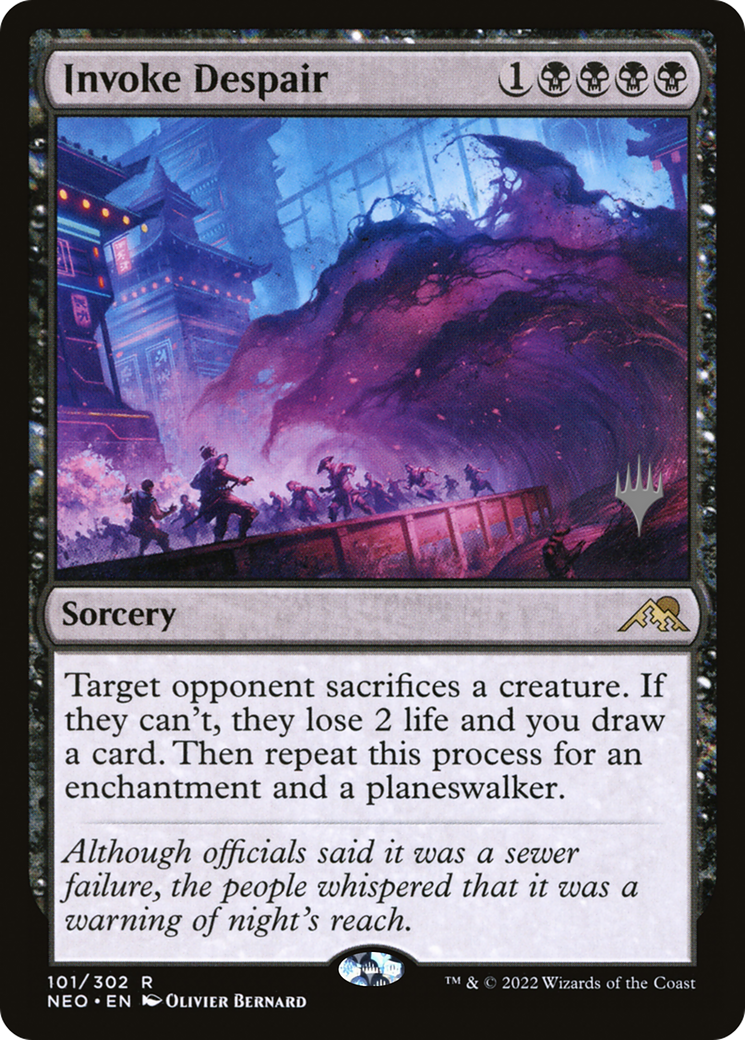 Invoke Despair (Promo Pack) [Kamigawa: Neon Dynasty Promos]-1