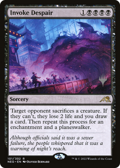 Invoke Despair (Promo Pack) [Kamigawa: Neon Dynasty Promos]-1