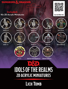 D&D Idols of the Realms Lich Tomb 2D Set