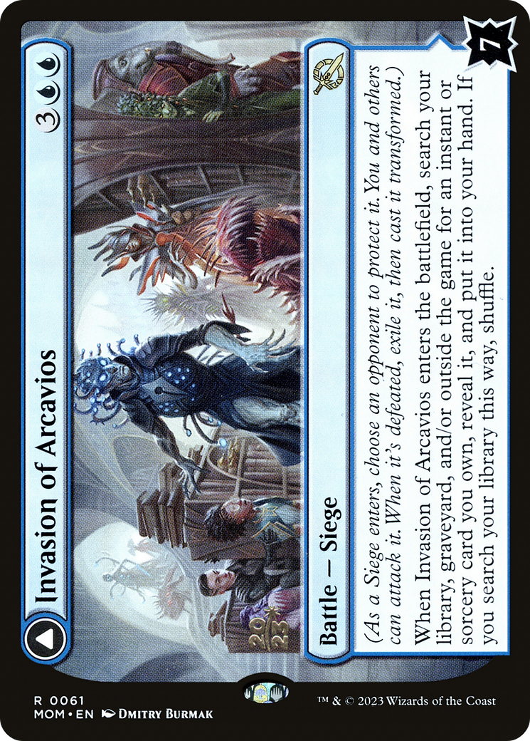 Invasion of Arcavios // Invocation of the Founders [March of the Machine Prerelease Promos]-1