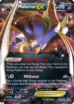 Malamar EX (58/119) [XY: Phantom Forces]-1