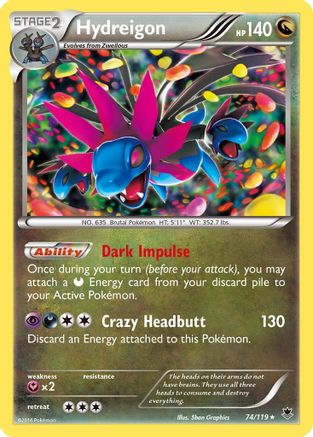 Hydreigon (74/119) [XY: Phantom Forces]-1