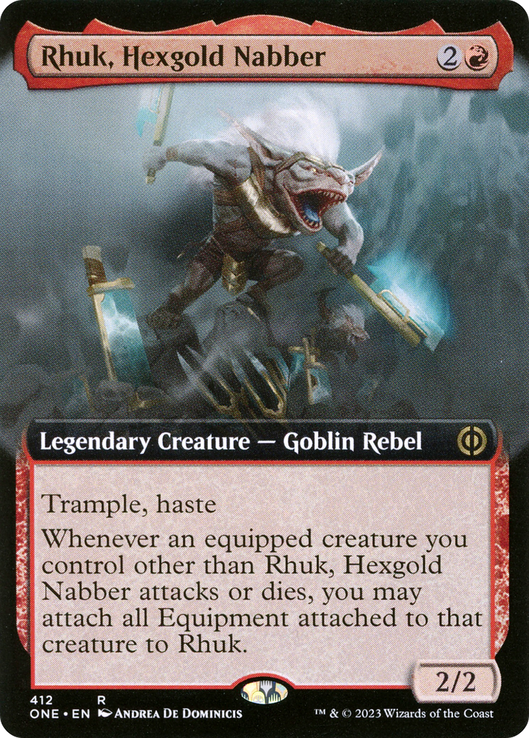 Rhuk, Hexgold Nabber (Extended Art) [Phyrexia: All Will Be One]-1