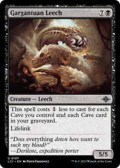 Gargantuan Leech [The Lost Caverns of Ixalan]-1